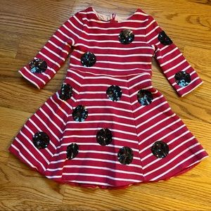 Mini Boden inspired by Roald Dahl collection dress ladybird size 4-5 years